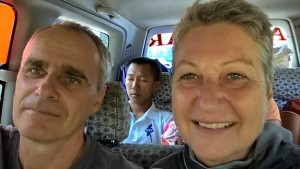 unser Mitfahrer schaut nicht gut aus